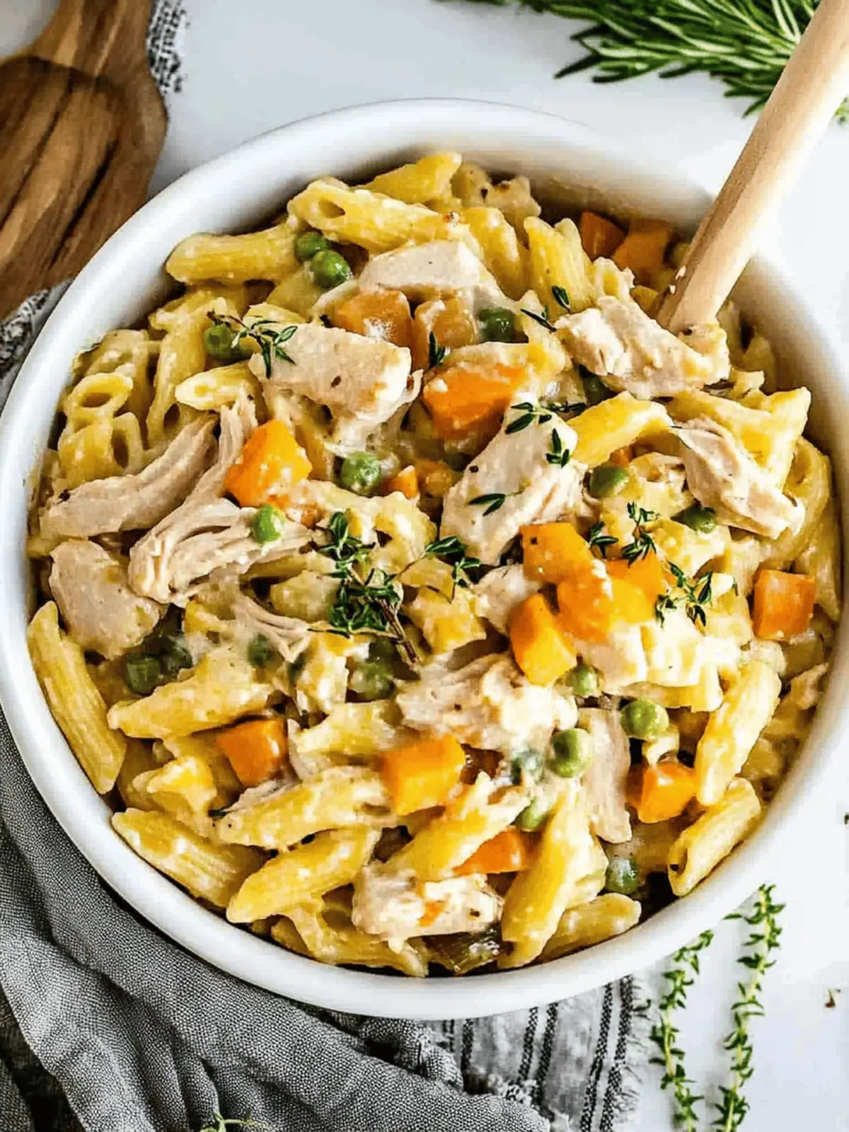 Chicken Pot Pie Pasta