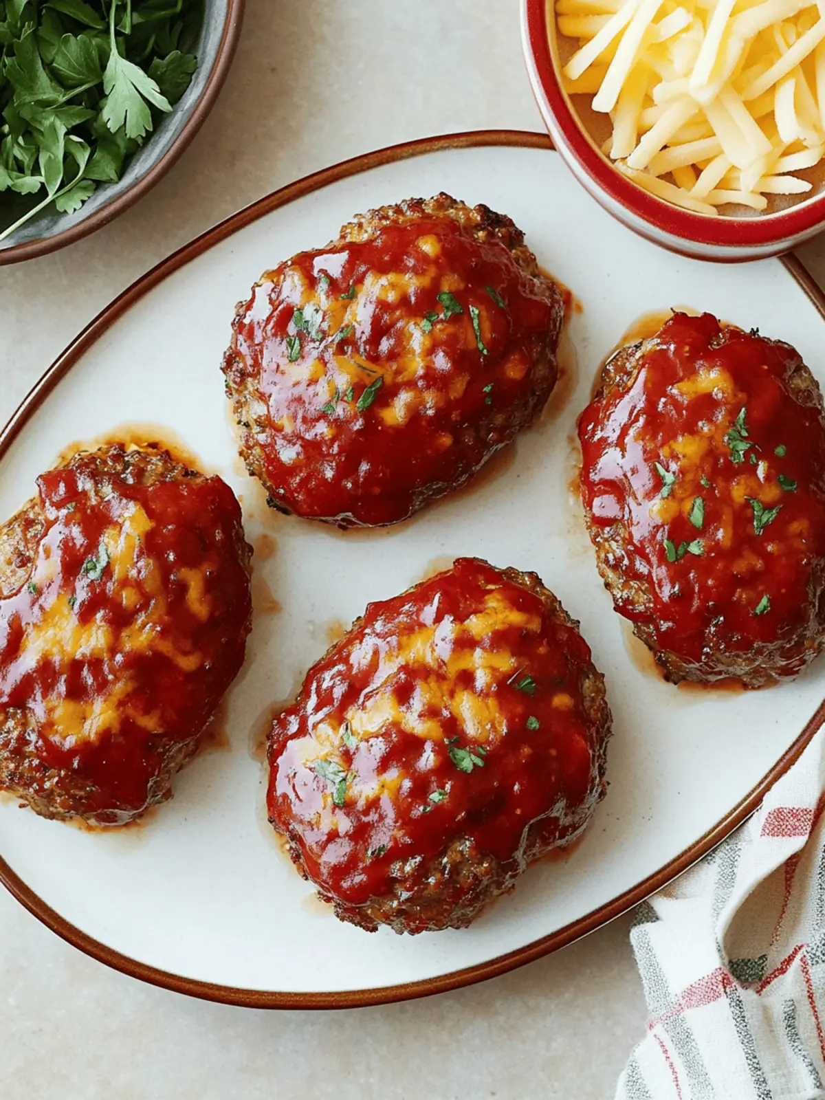 Lil' Cheddar Meatloaves
