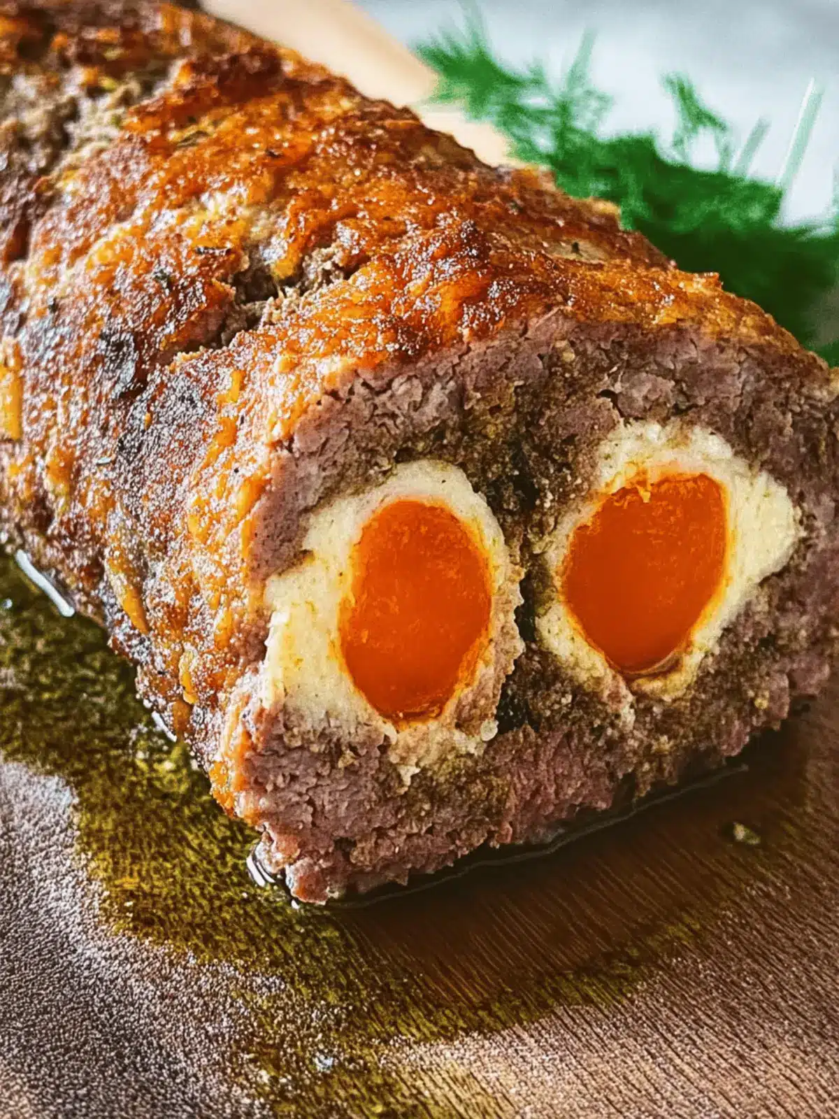 Hungarian stuffed meatloaf (Stefánia vagdalt)
