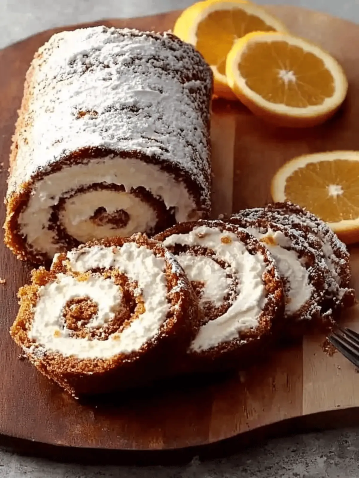 Orange Ricotta Cake Roll