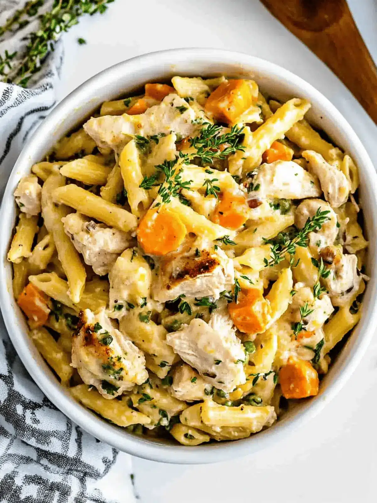 Chicken Pot Pie Pasta