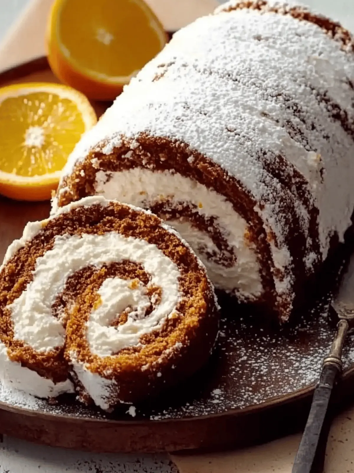 Orange Ricotta Cake Roll