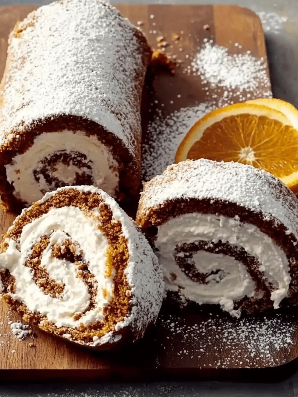 Orange Ricotta Cake Roll