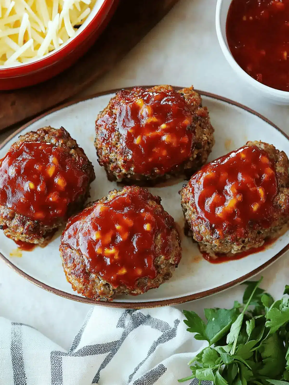 Lil' Cheddar Meatloaves
