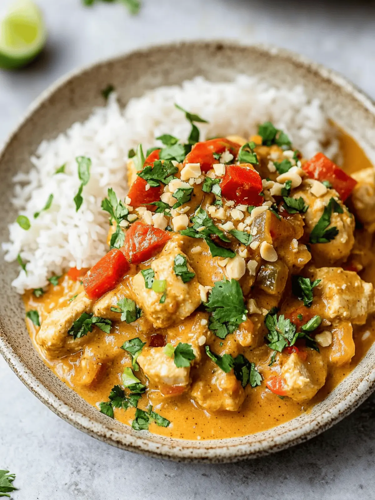 Slow Cooker Thai Peanut Chicken