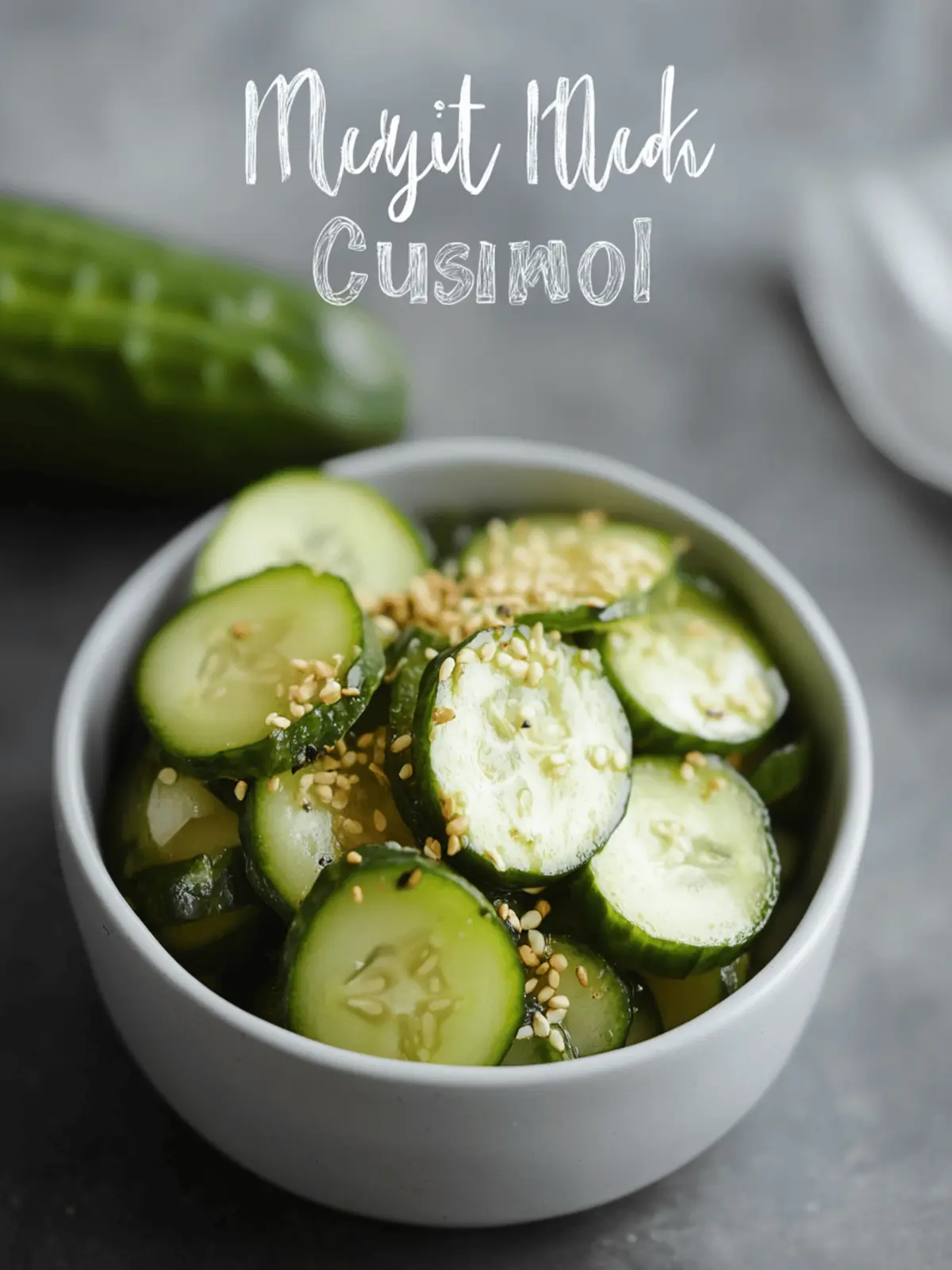 Marinated Asian Cucumbers