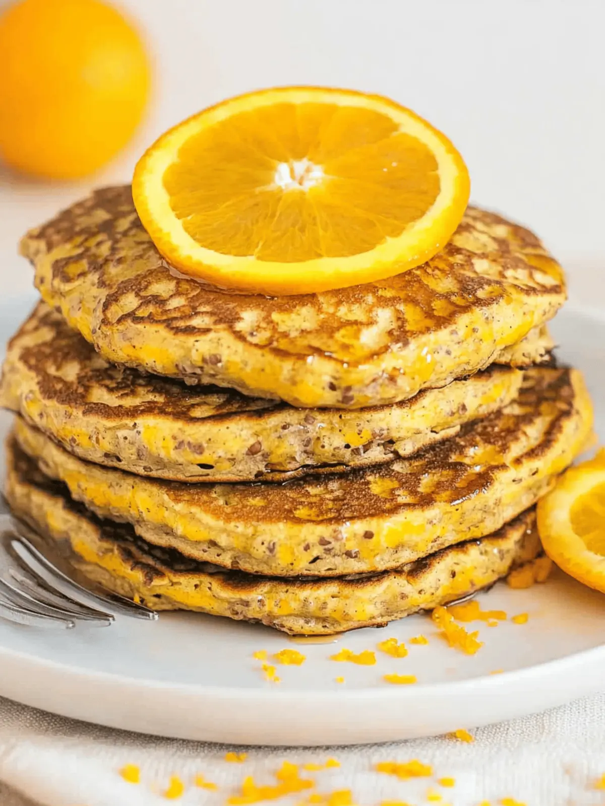 Healthy Orange Pancakes