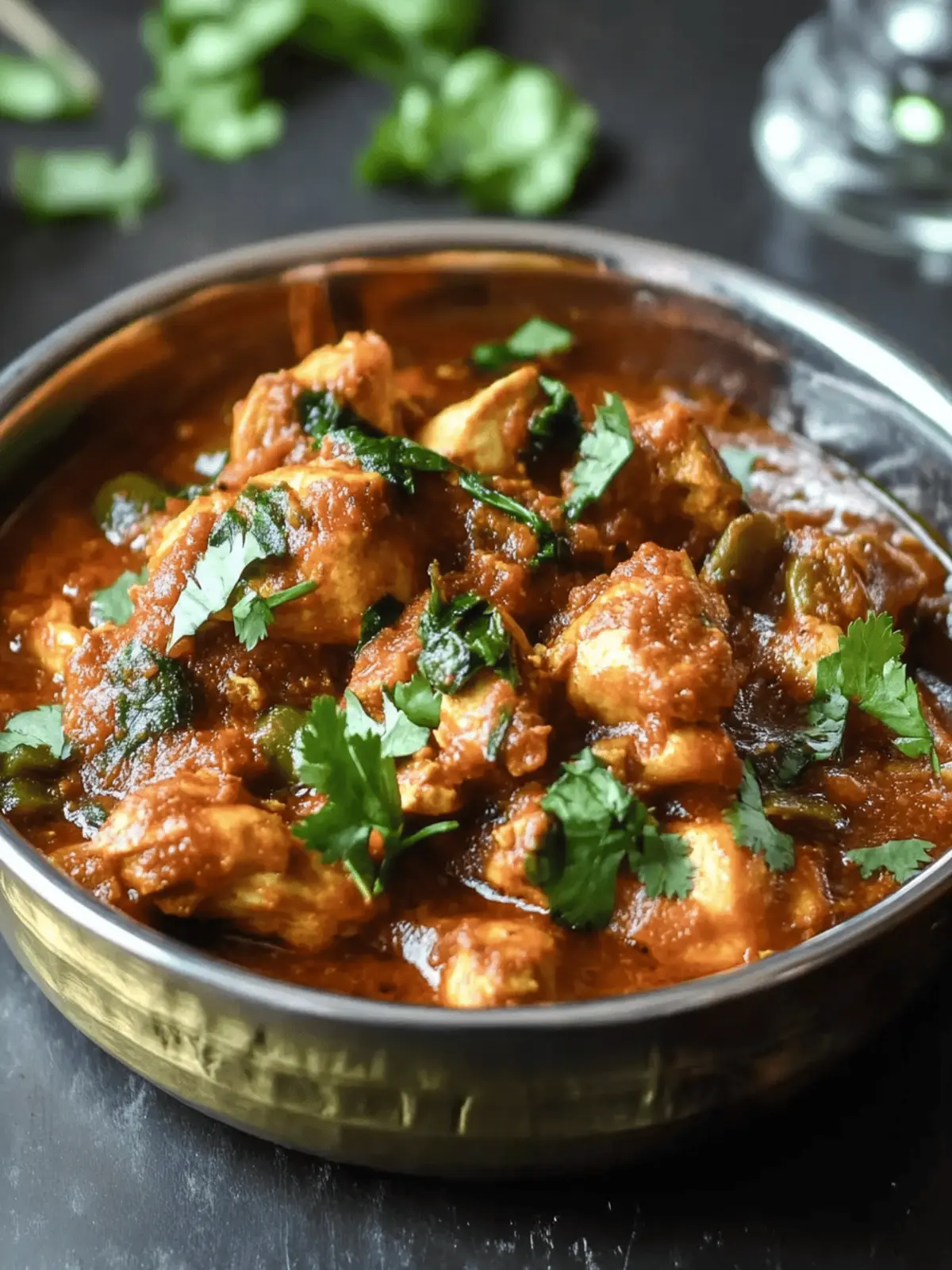 Madras chicken curry in 30 minutes