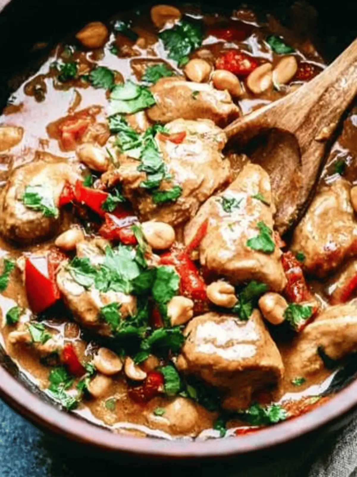 Slow Cooker Thai Peanut Chicken