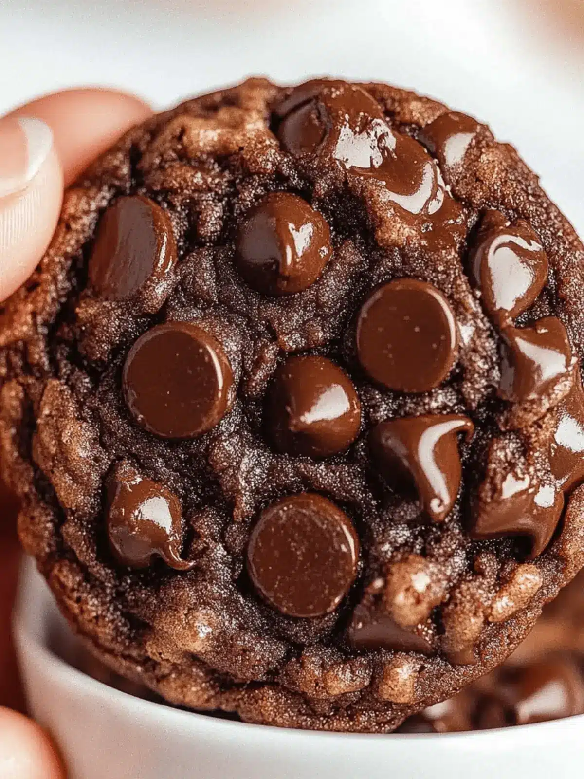 Chewy Double Chocolate Chip Cookies