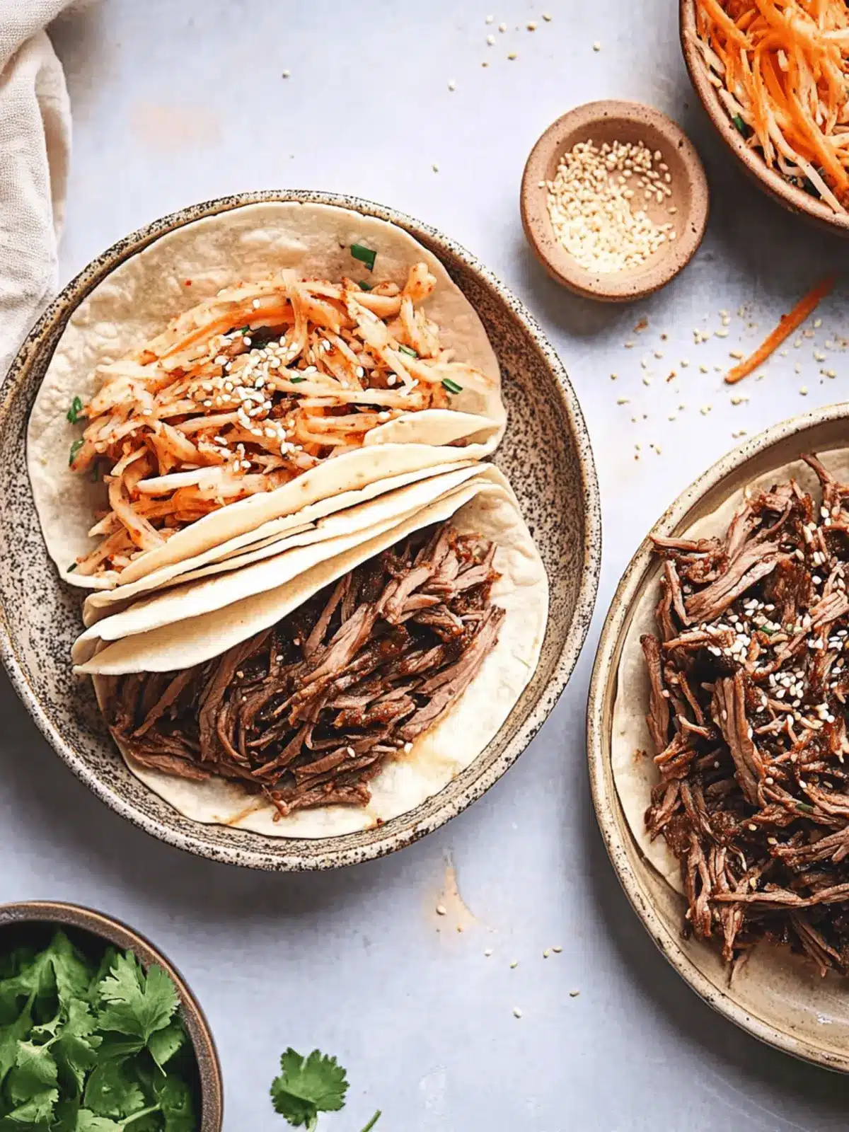 Slow Cooker Korean Beef Tacos