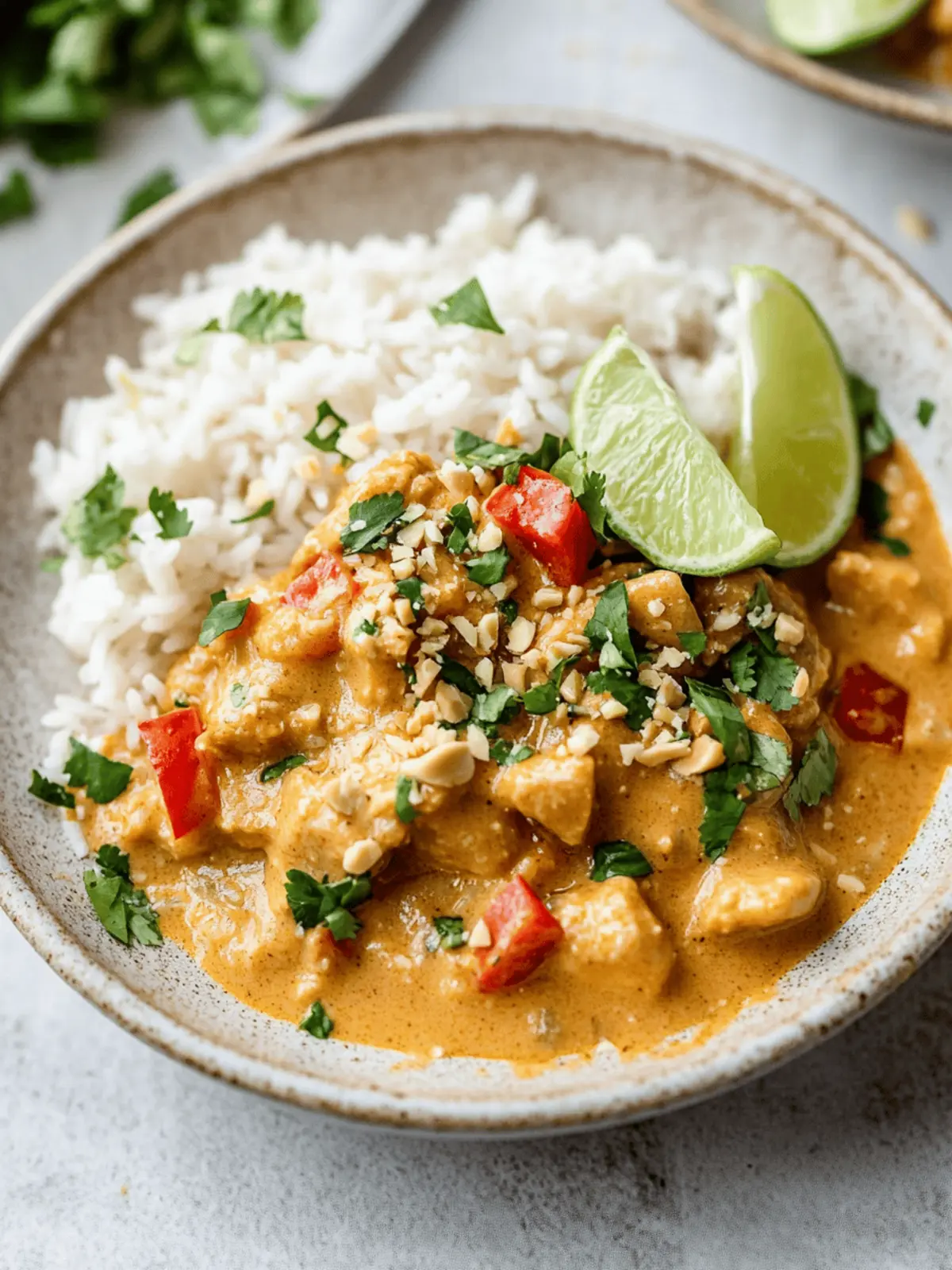 Slow Cooker Thai Peanut Chicken