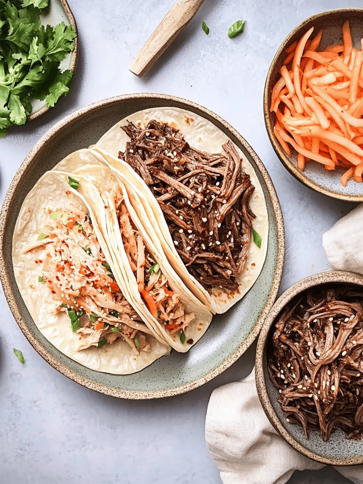 Slow Cooker Korean Beef Tacos