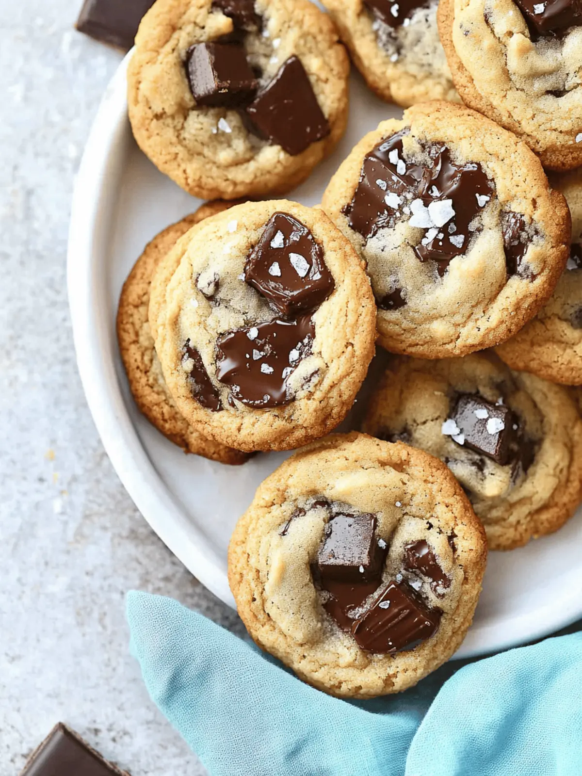 Sea Salt Chocolate Chunk Cookies