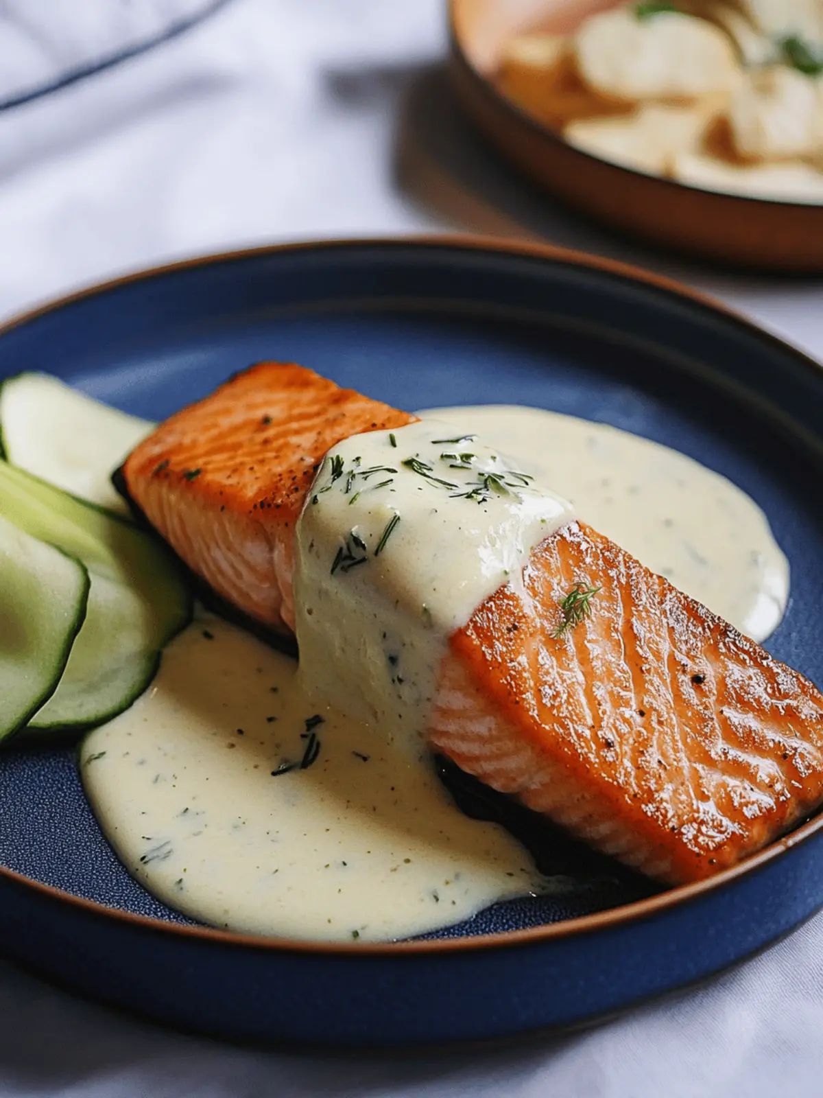 Salmon with Norwegian Butter Sauce (Sandefjordsmør)
