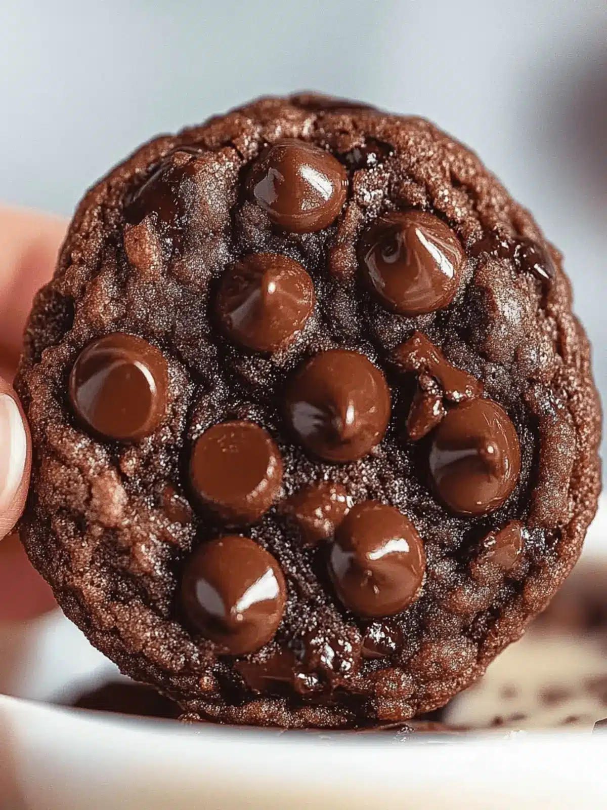 Chewy Double Chocolate Chip Cookies