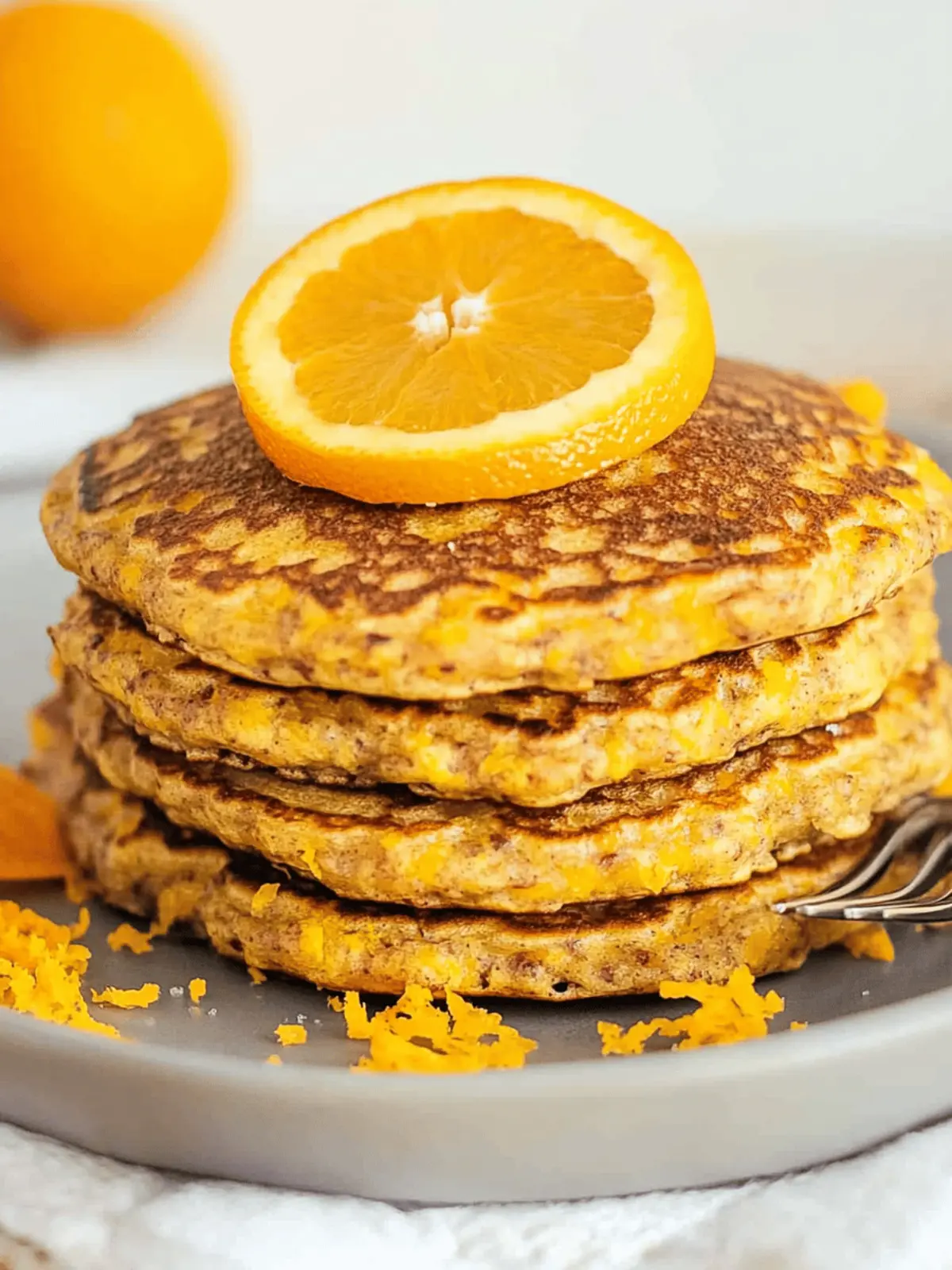 Healthy Orange Pancakes