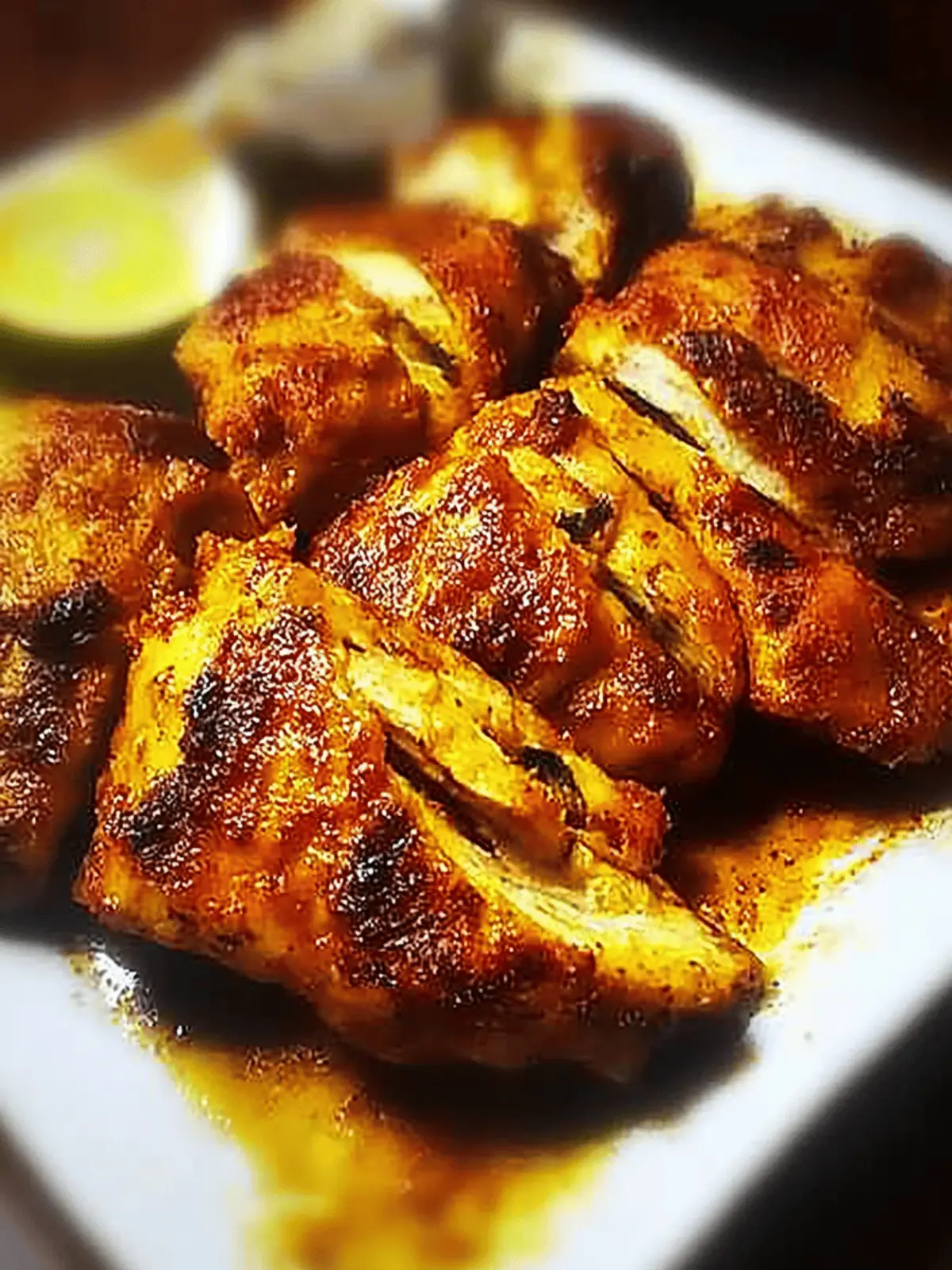 Spicy Indian Baked Chicken Masaledar Murghi