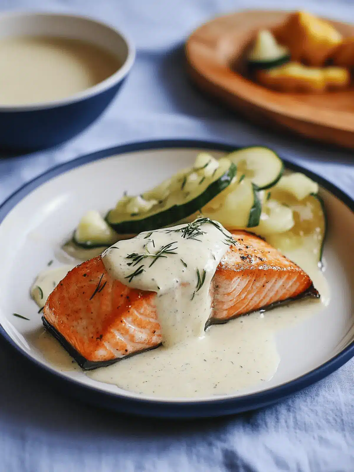 Salmon with Norwegian Butter Sauce (Sandefjordsmør)