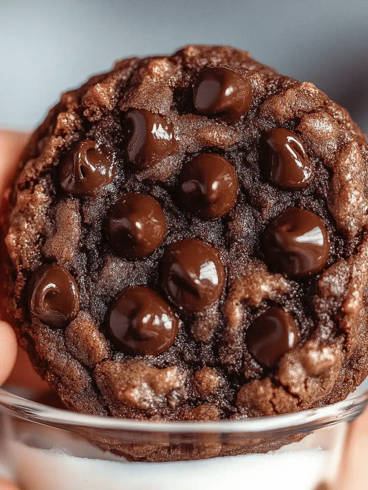 Chewy Double Chocolate Chip Cookies