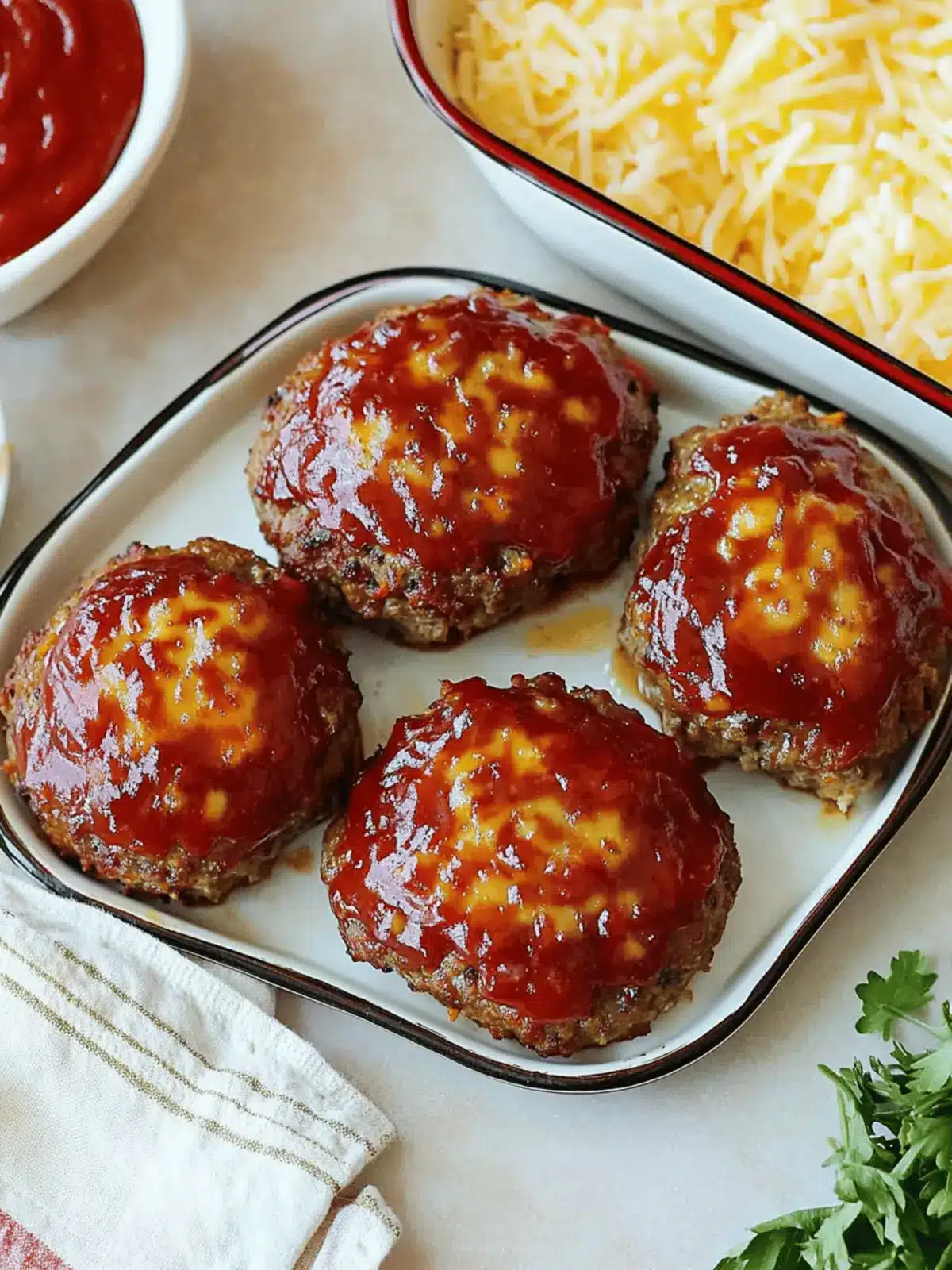 Lil' Cheddar Meatloaves