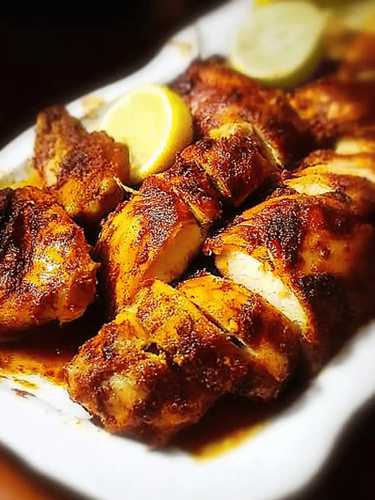 Spicy Indian Baked Chicken Masaledar Murghi