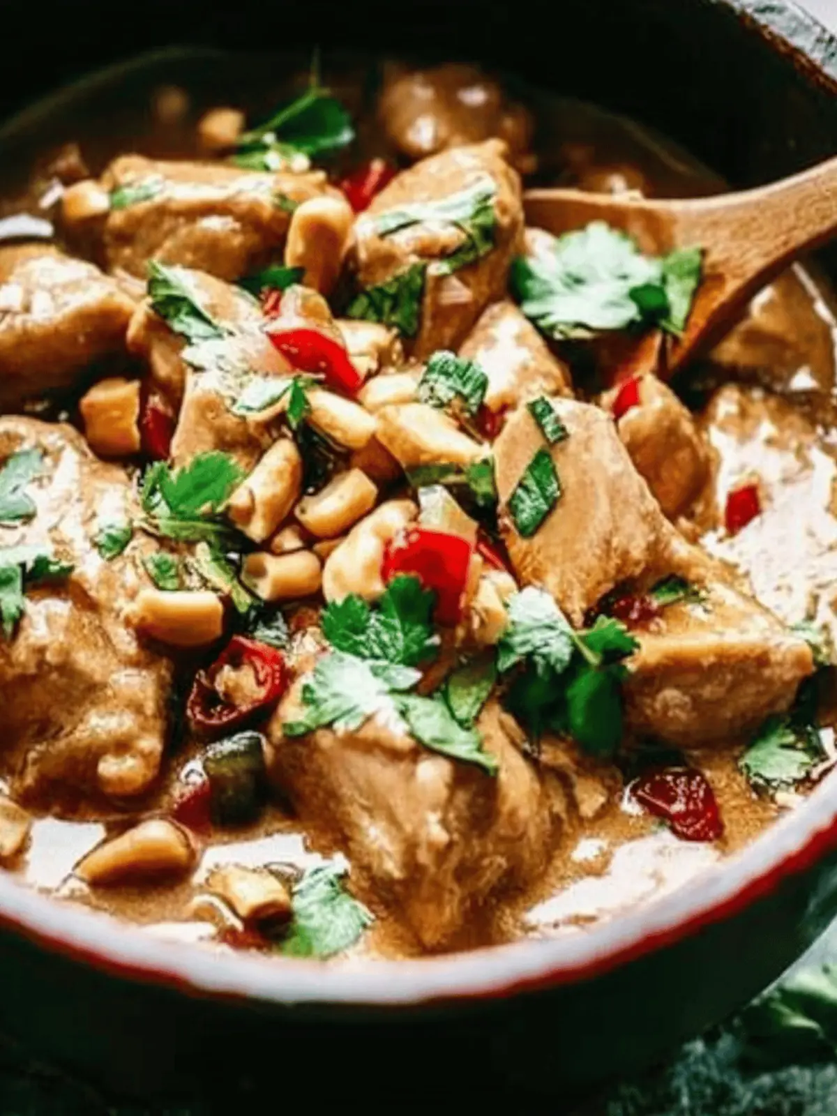 Slow Cooker Thai Peanut Chicken