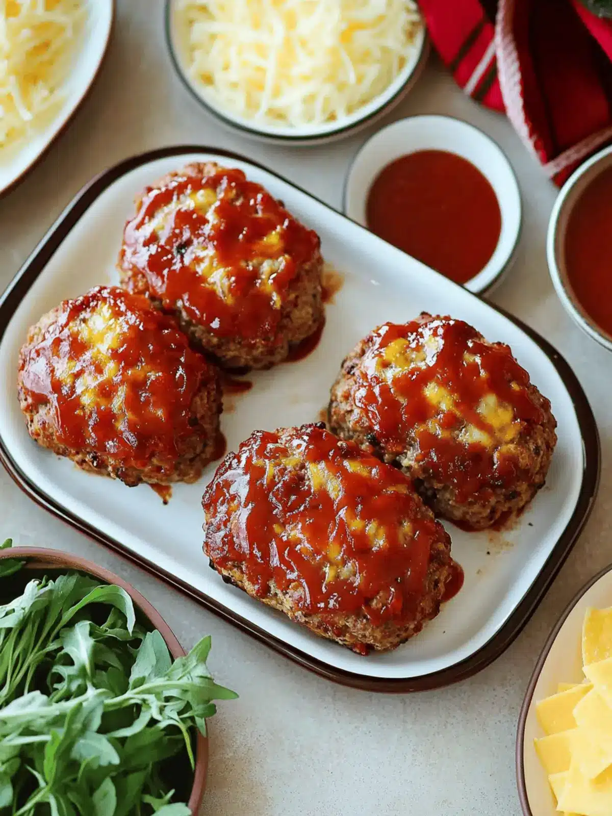 Lil' Cheddar Meatloaves