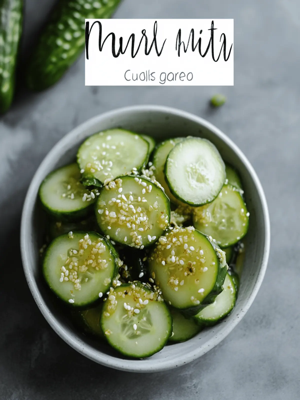Marinated Asian Cucumbers