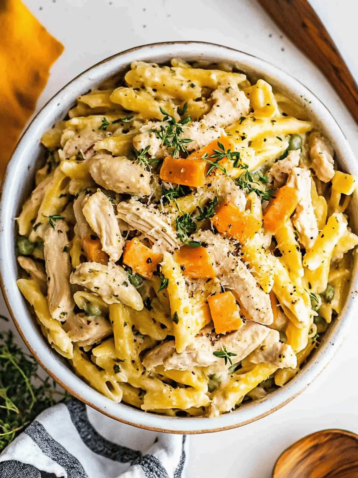 Chicken Pot Pie Pasta