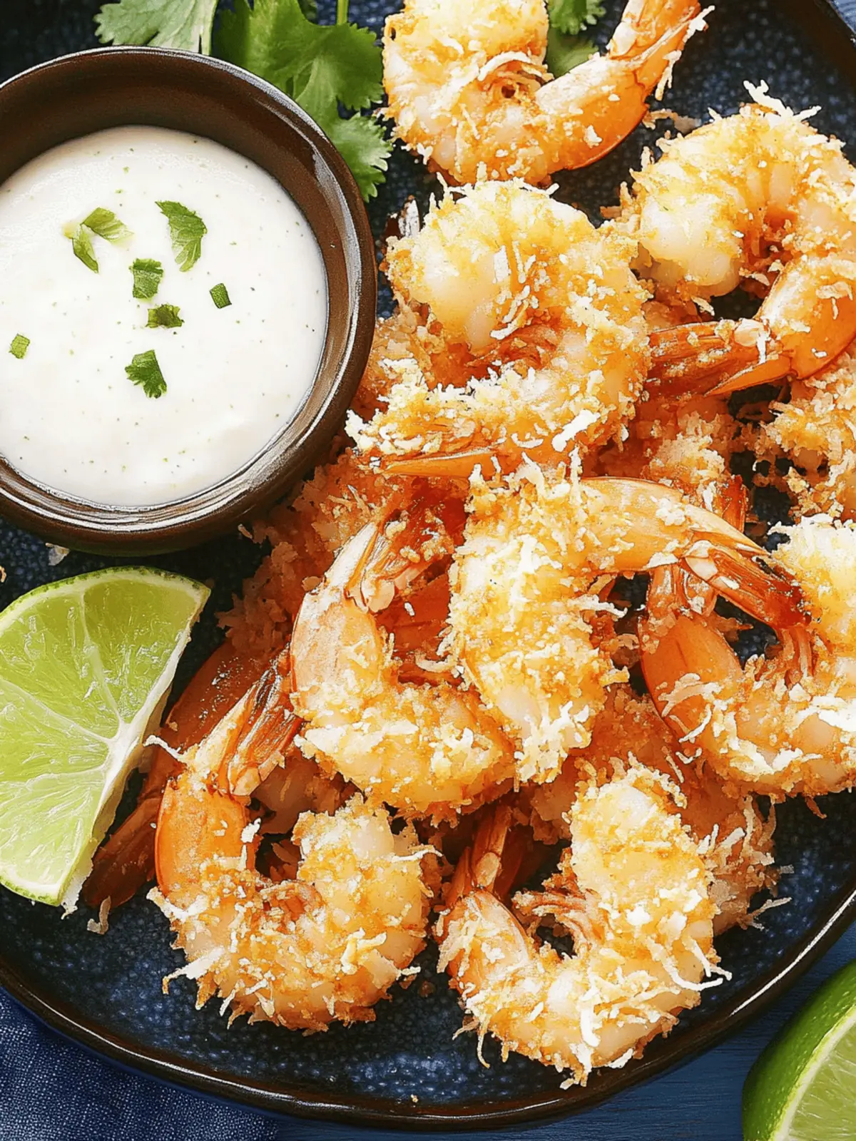 Crispy Coconut Shrimp with Zesty Honey-Lime Dip