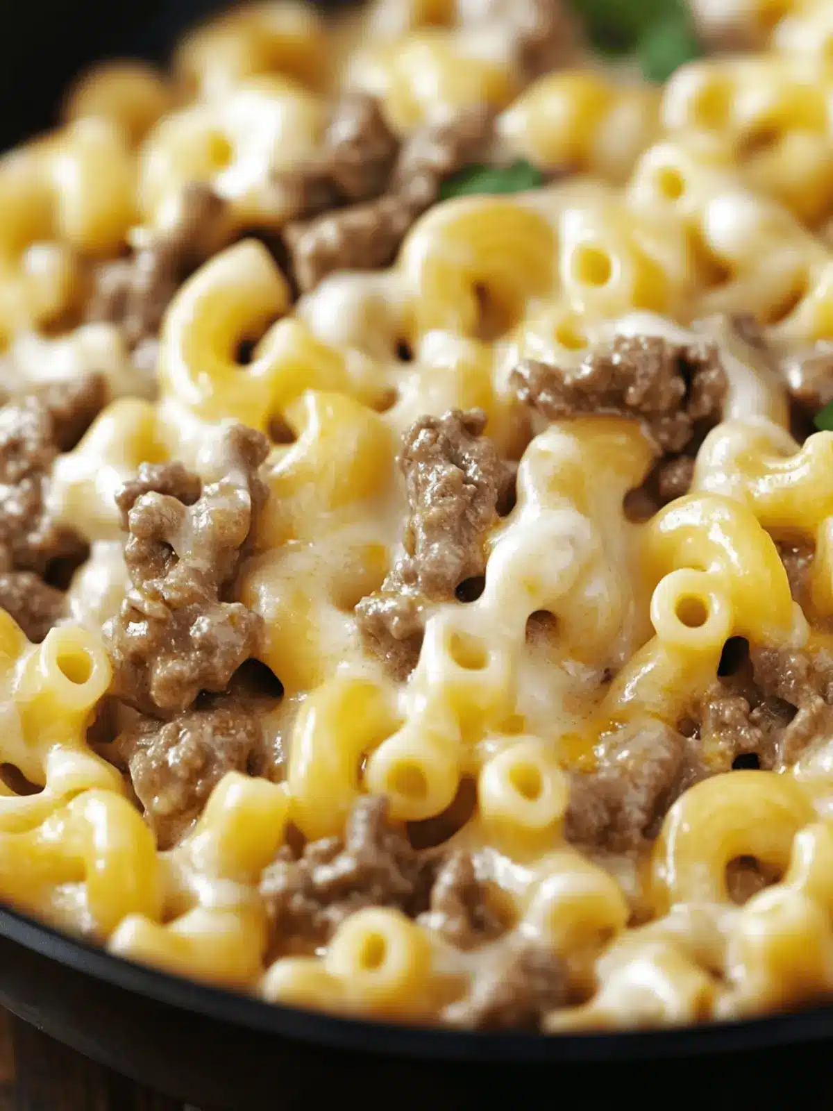 Creamy Beefy Macaroni Skillet Delight
