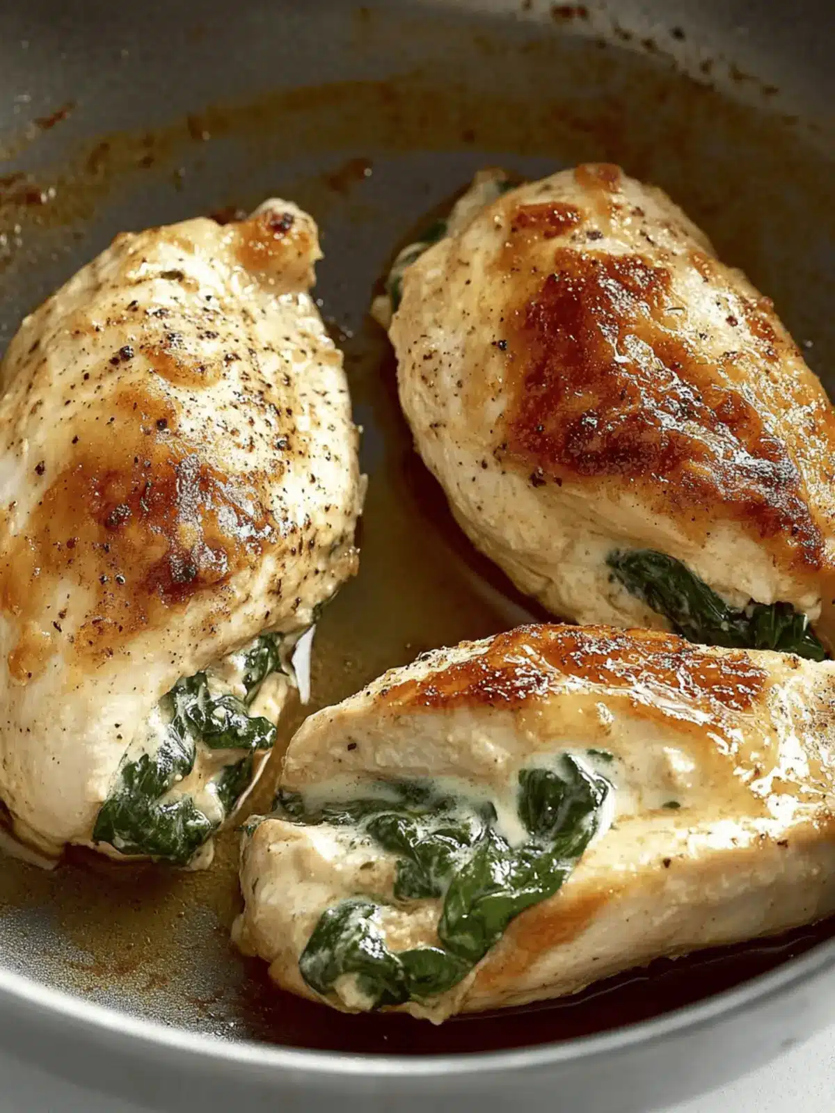 Stuffed Chicken Breasts with Spinach & Cheese