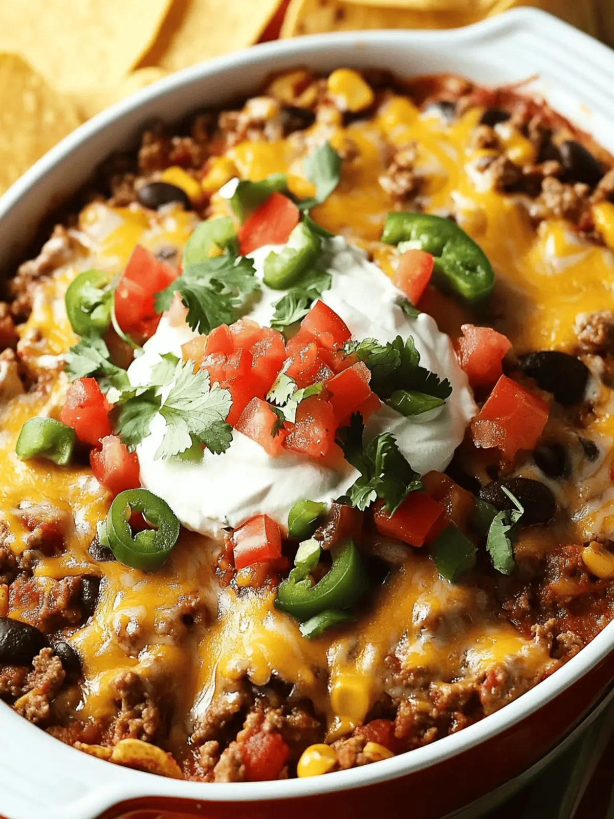 Delicious Mexican Taco Casserole