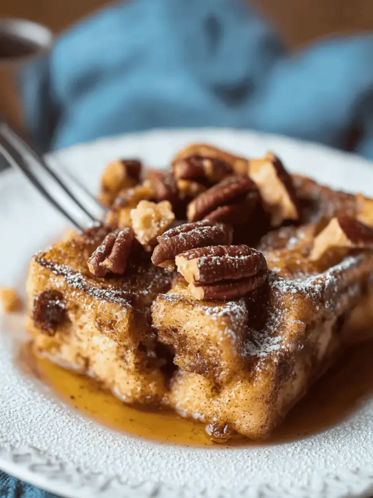 Baked French Toast with Cinnamon-Pecan Crunch