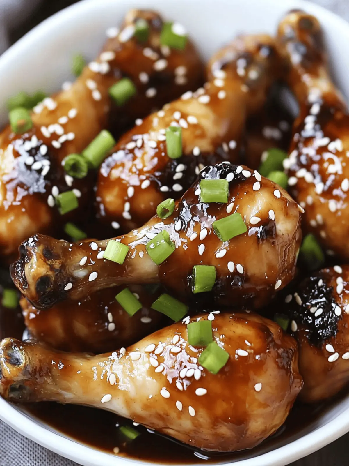 Sticky Japanese Glazed Chicken Drumsticks