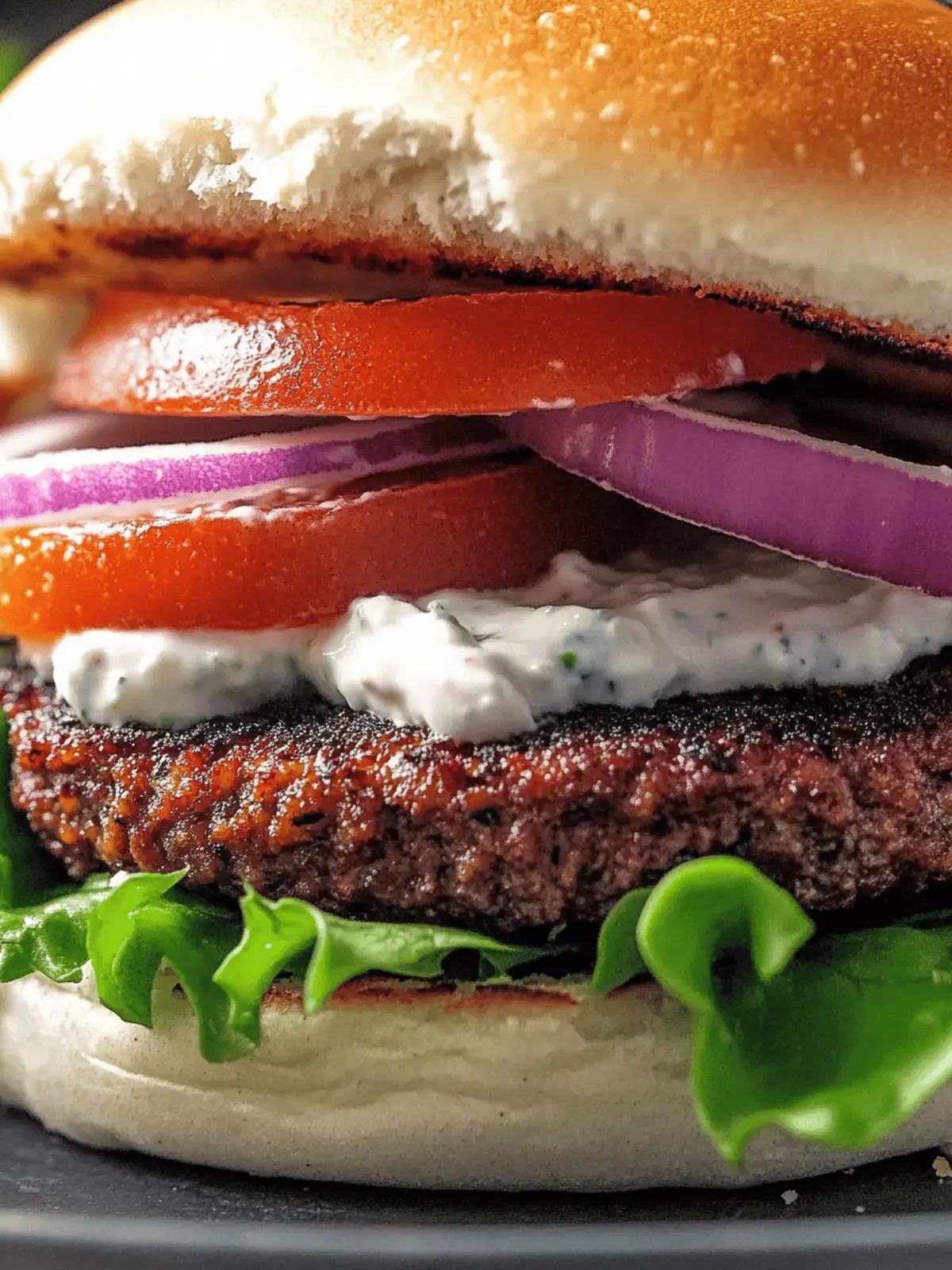 Greek-Inspired Gyros Burgers with Tzatziki Sauce
