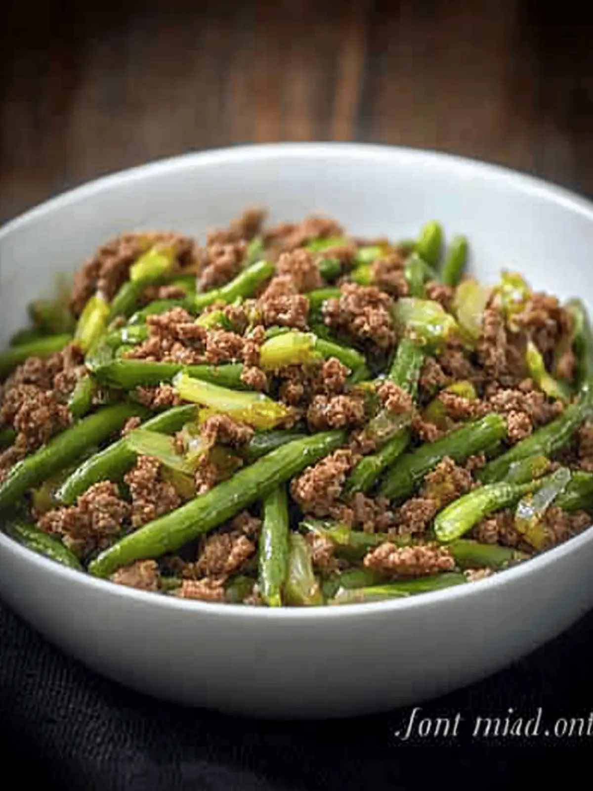 Sauteed Green Beans with Ground Beef