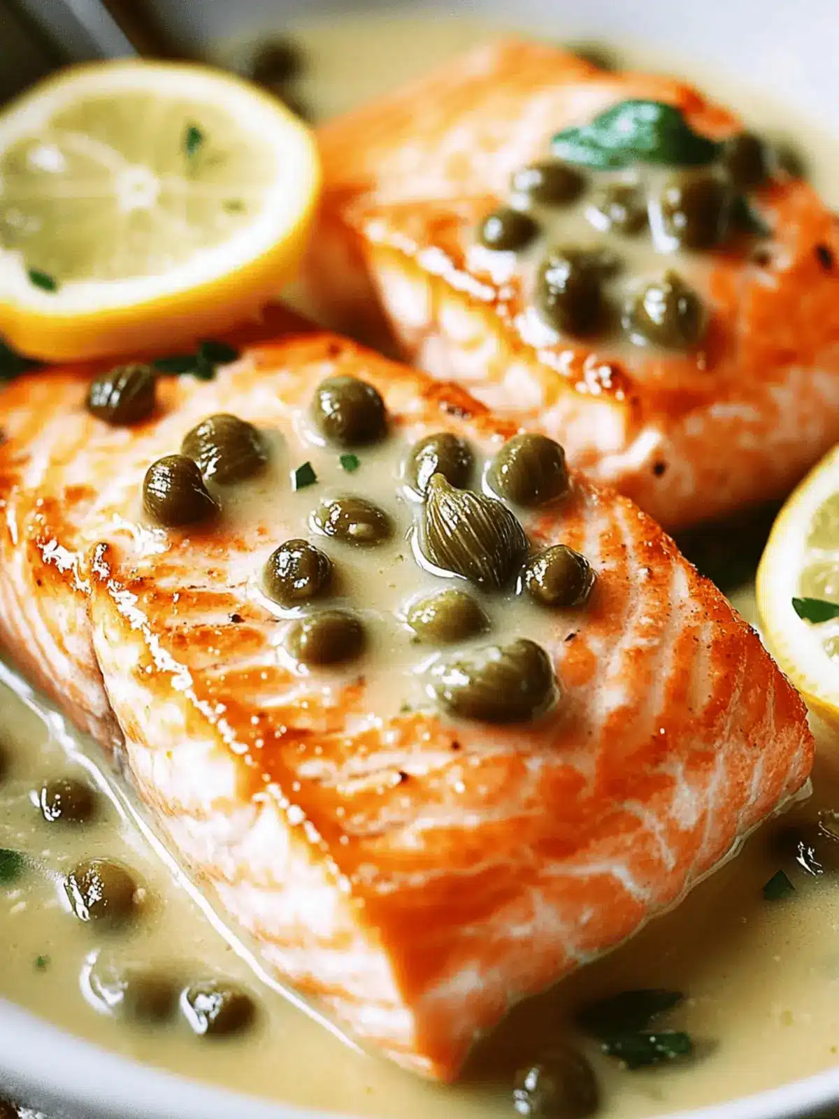 Pan-Seared Salmon in Lemon-Caper Sauce