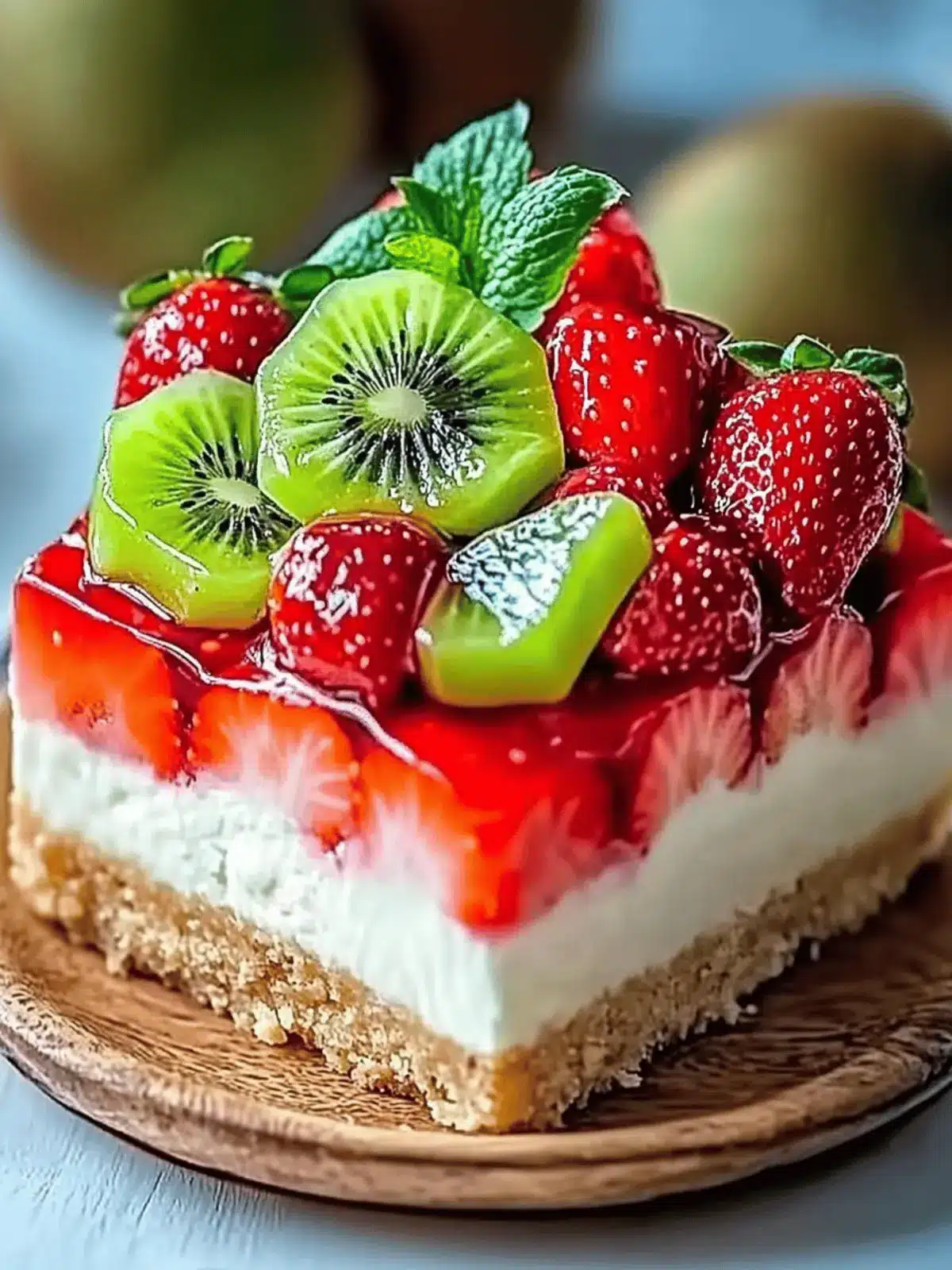 Ultimate Strawberry Kiwi Dream Cheesecake Extravaganza