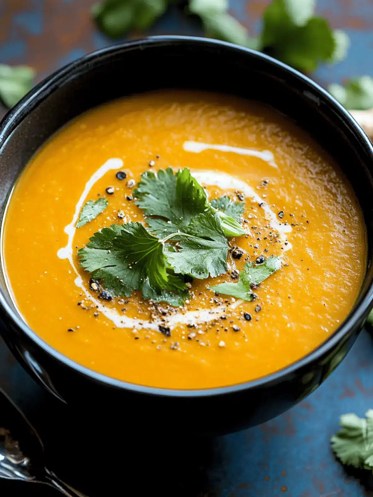Roasted Kabocha Soup with Ginger and Spices