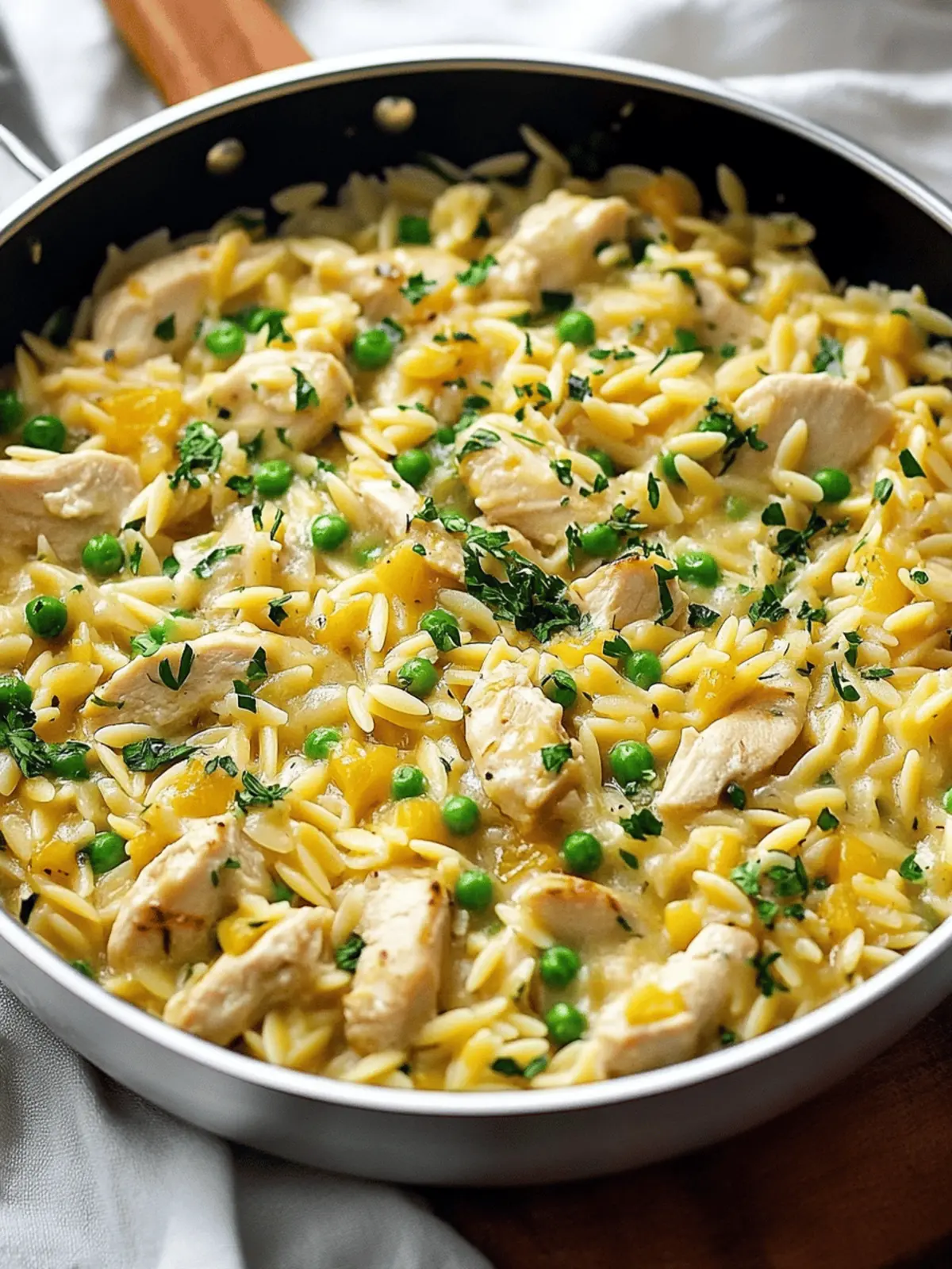 Lemon Chicken Orzo Pasta