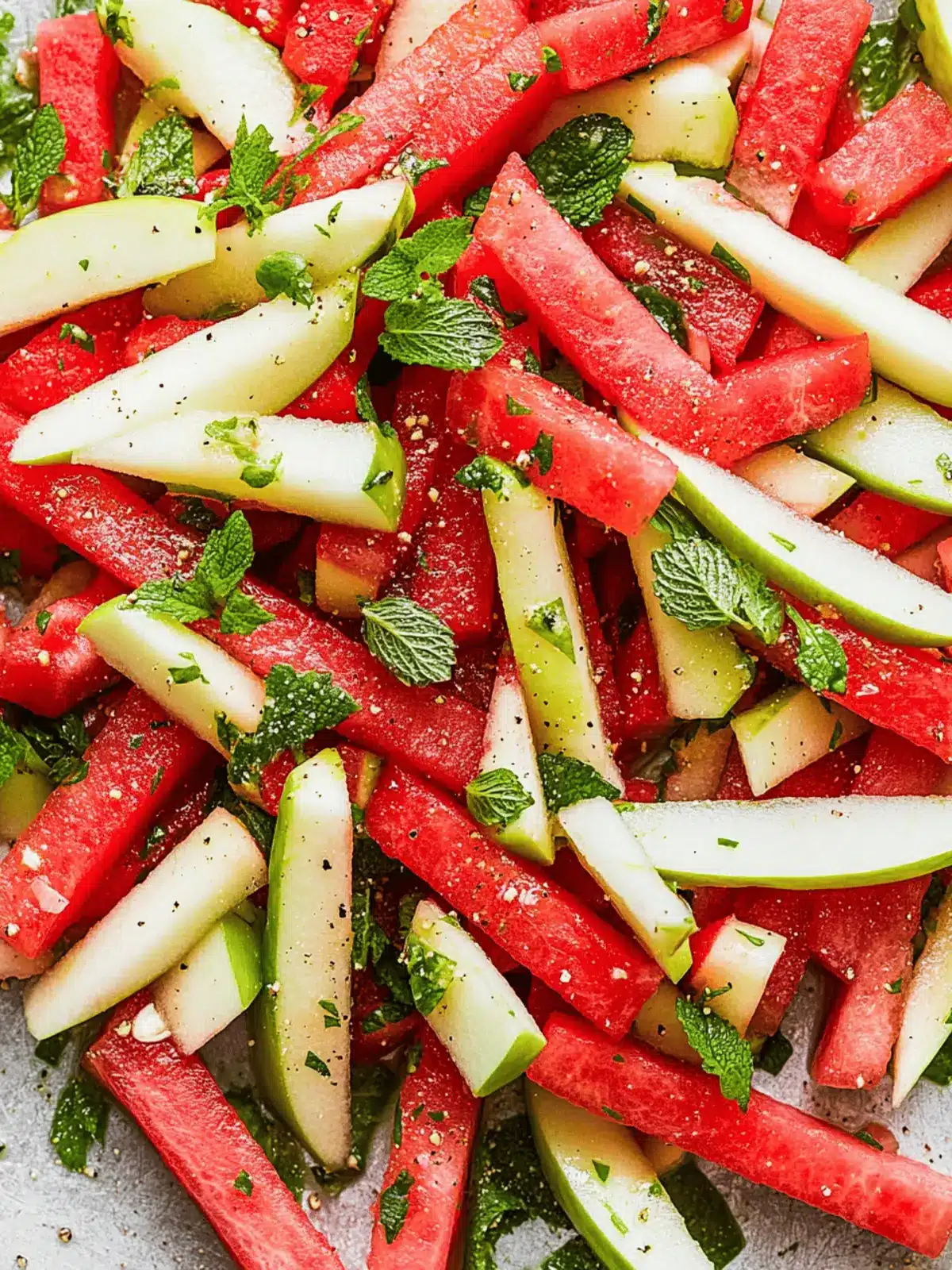 Watermelon and Apple Salad