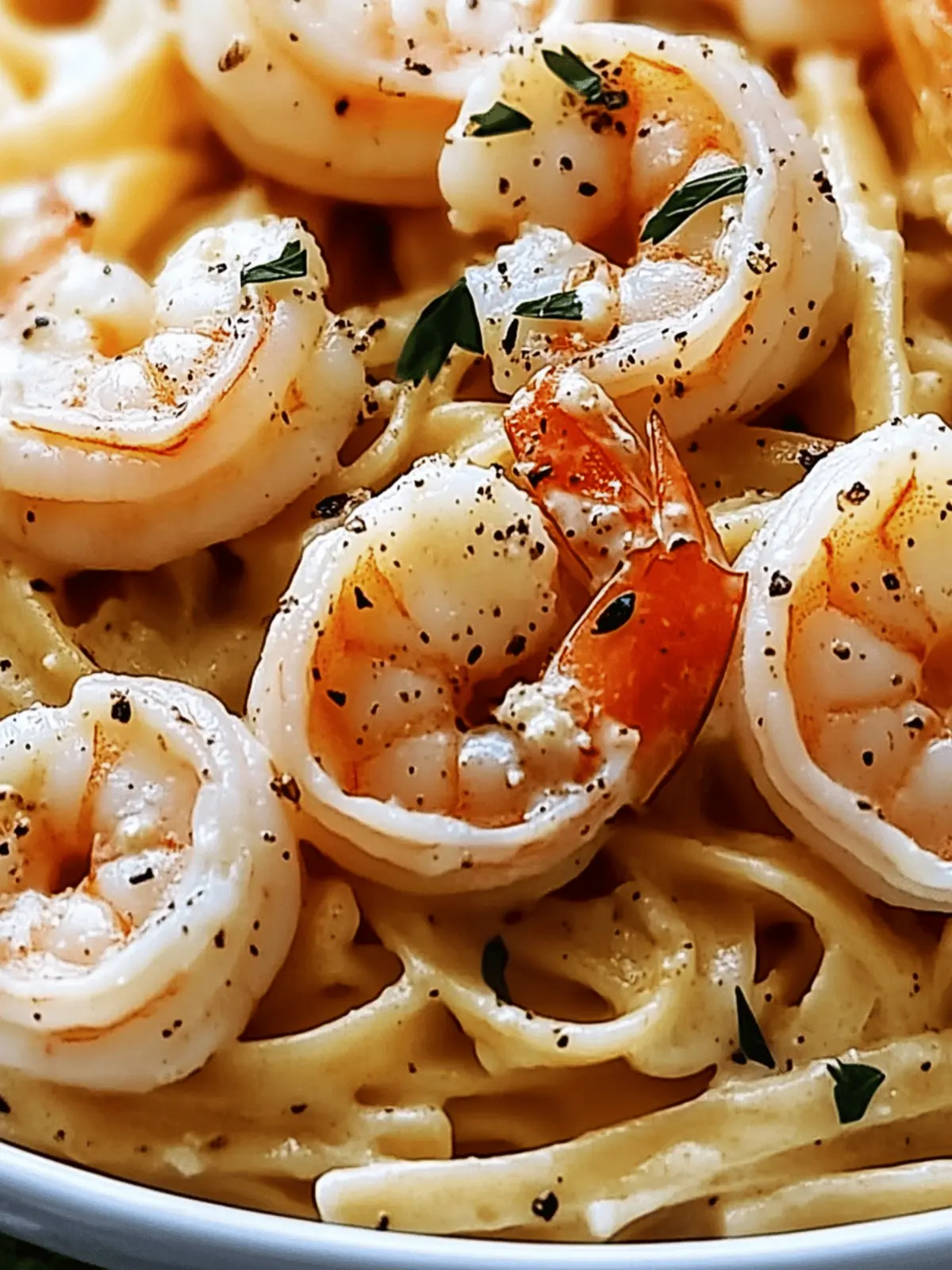 Garlic Butter Shrimp Linguine with a Creamy Twist