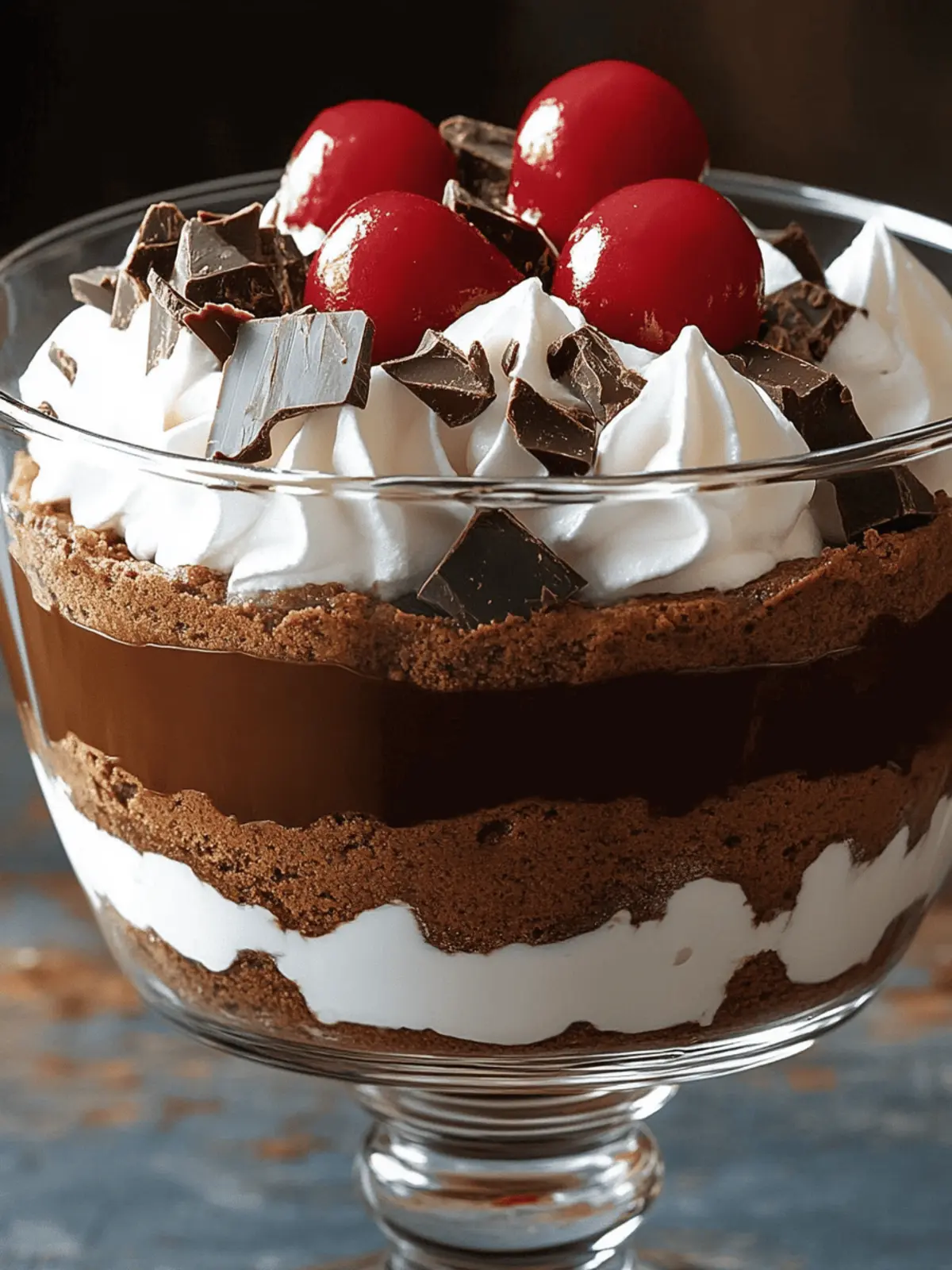 Decadent Fudge Brownie Chocolate Trifle Delight