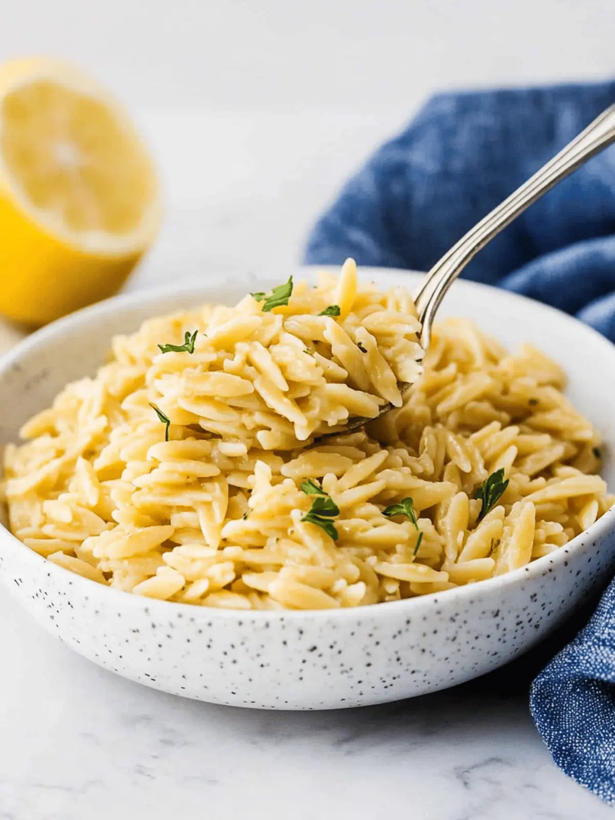 Garlic Lemon Orzo - Savor the Best One-Pan Delight! 2 Garlic Lemon Orzo - Savor the Best