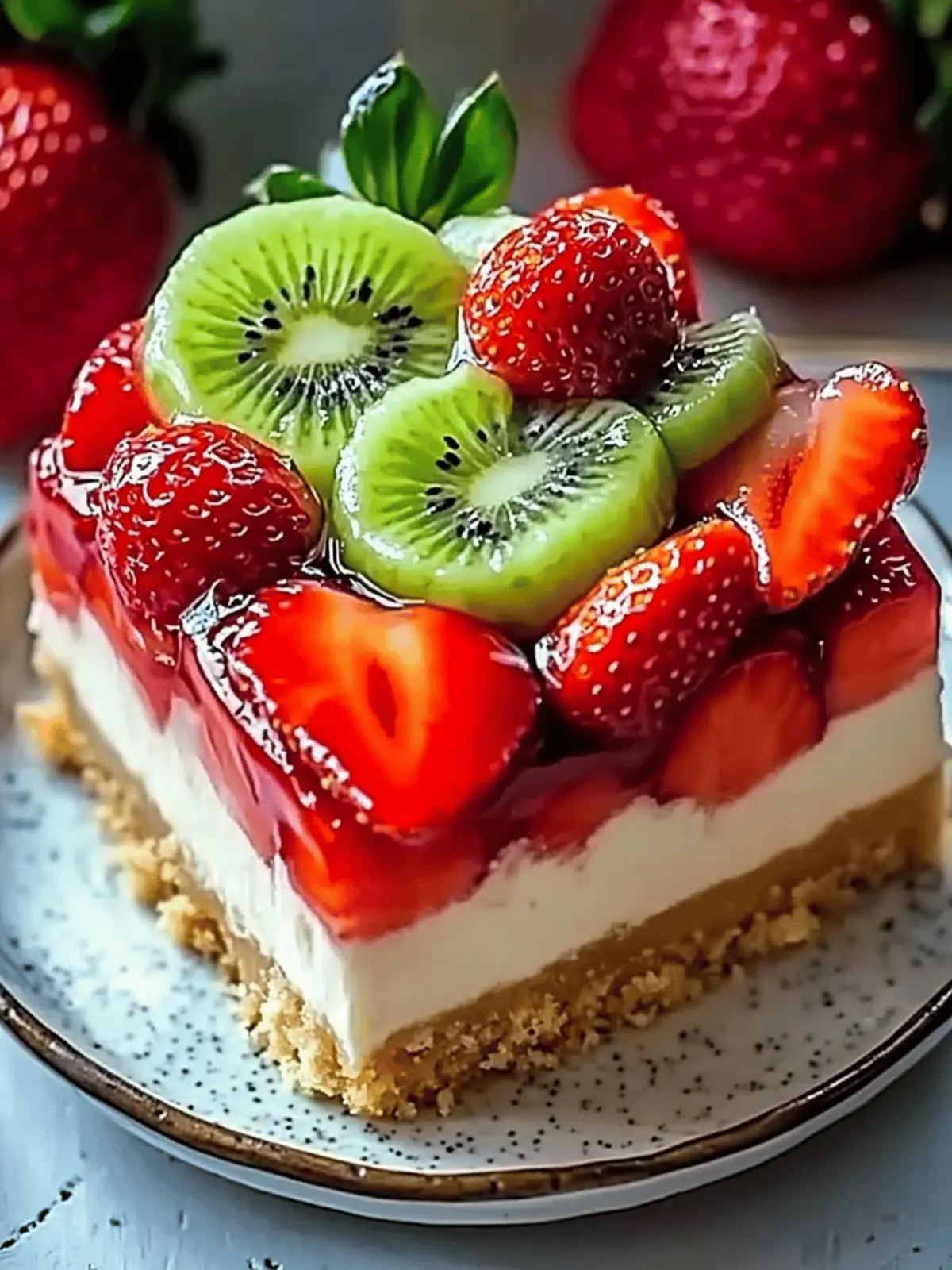 Ultimate Strawberry Kiwi Dream Cheesecake Extravaganza