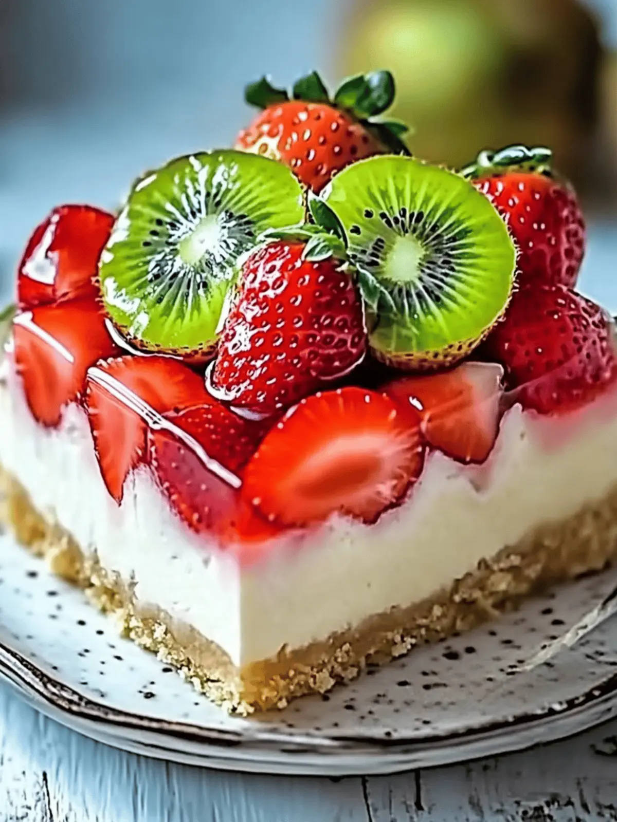 Ultimate Strawberry Kiwi Dream Cheesecake Extravaganza