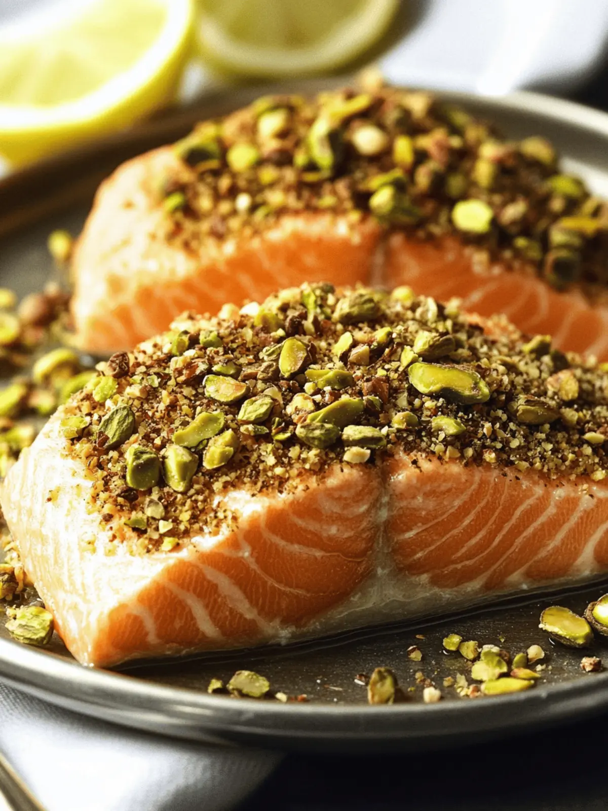 Crispy Pistachio-Coated Salmon