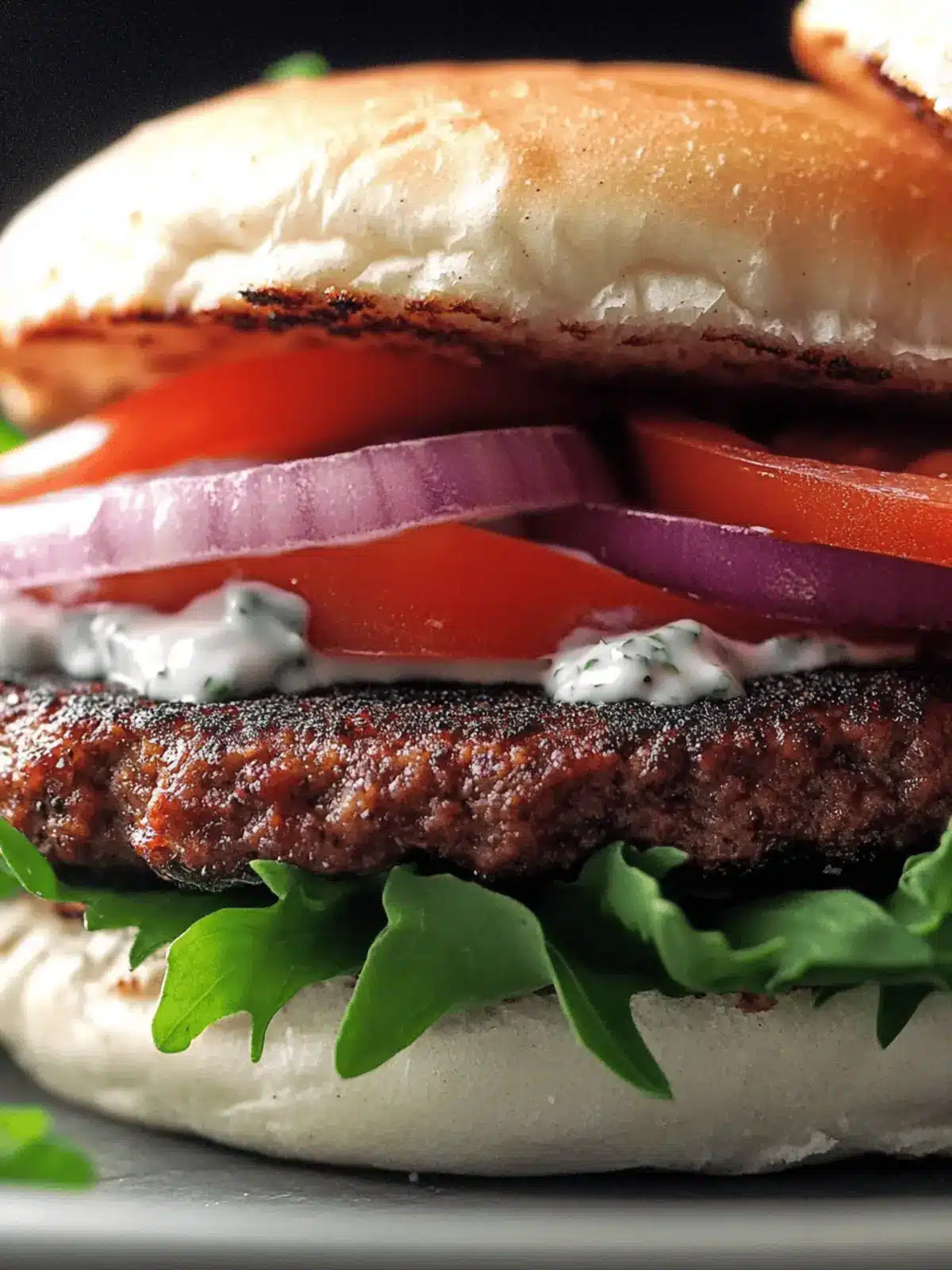 Greek-Inspired Gyros Burgers with Tzatziki Sauce